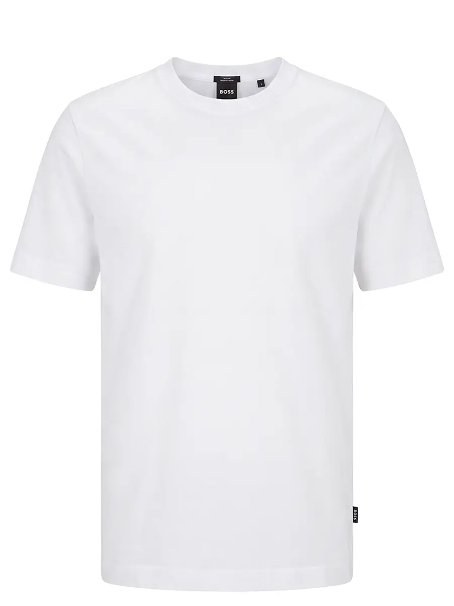 Футболка Slim Fit хлопковая BOSS 50468395/100 Белый 