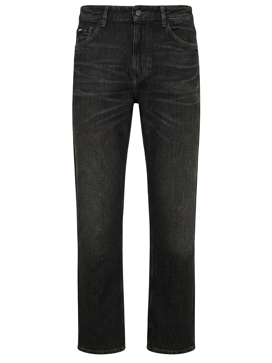 Джинсы Straight Fit хлопковые BOSS