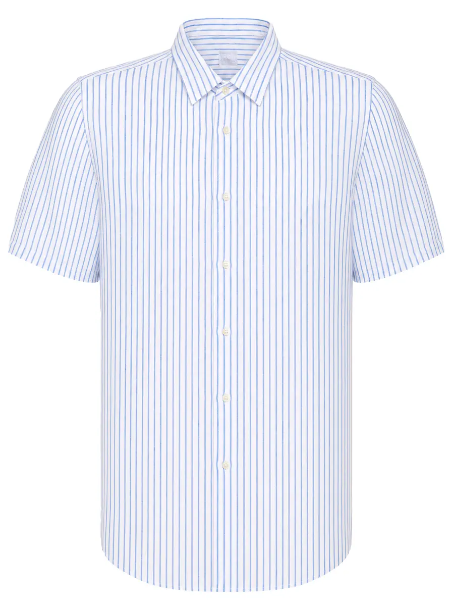 Рубашка льняная 120% LINO 33ALIM1PKB-G440-000/000050 Полоска 
