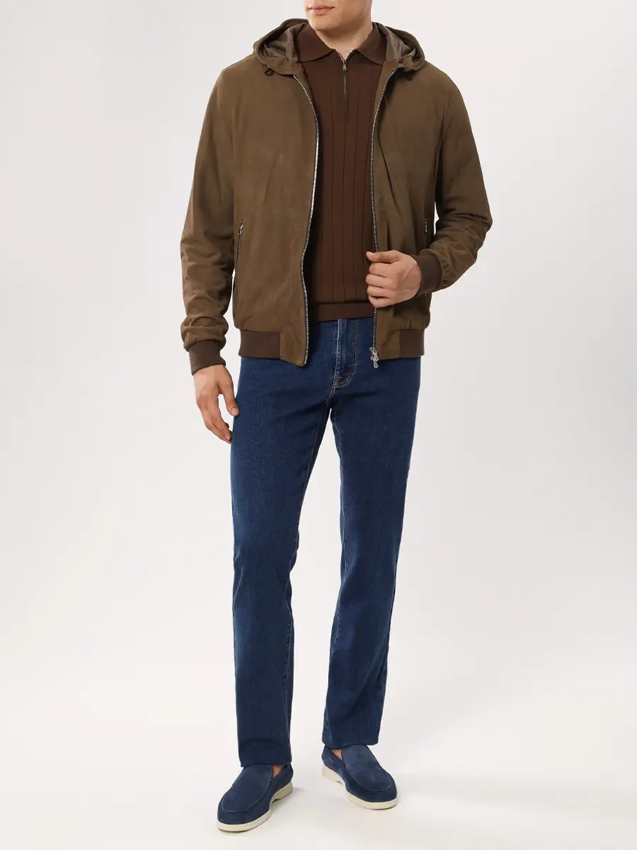 Куртка замшевая GENT'L MILANO SUEDE/4/HARRIT Коричневый  Фото 2
