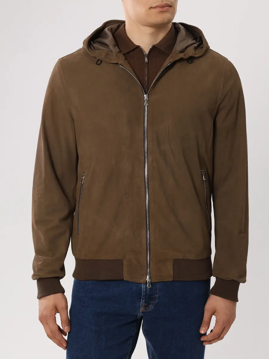 Куртка замшевая GENT'L MILANO SUEDE/4/HARRIT Коричневый  Фото 4