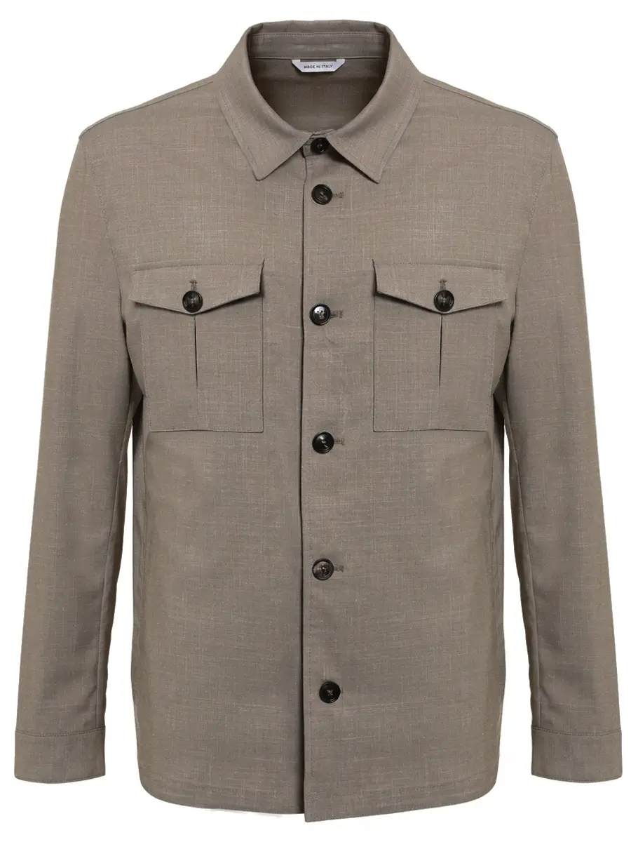 Рубашка шерстяная GENT'L MILANO 302037RS/2/SHIRT Бежевый 