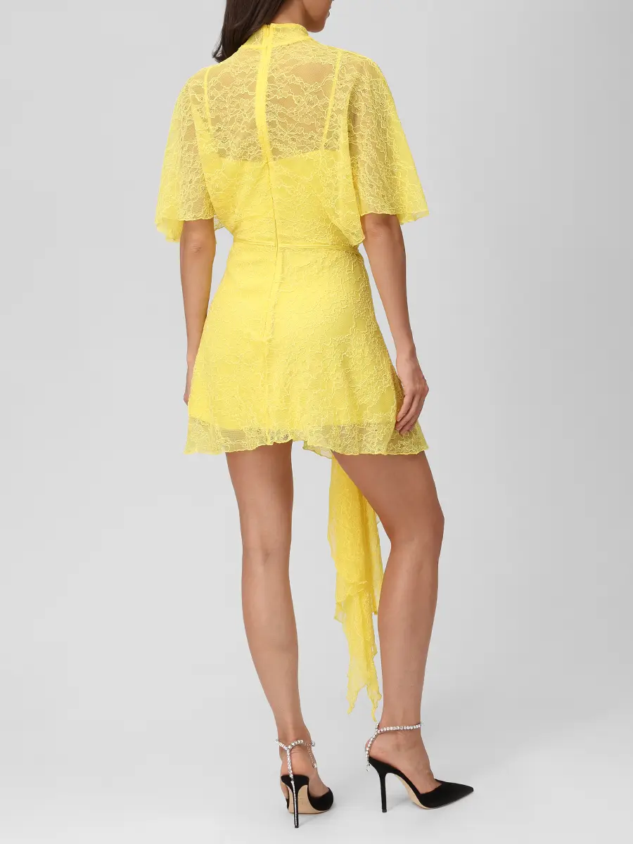 Платье кружевное DAVID KOMA RE26DK63D/YELLOW Желтый  Фото 3