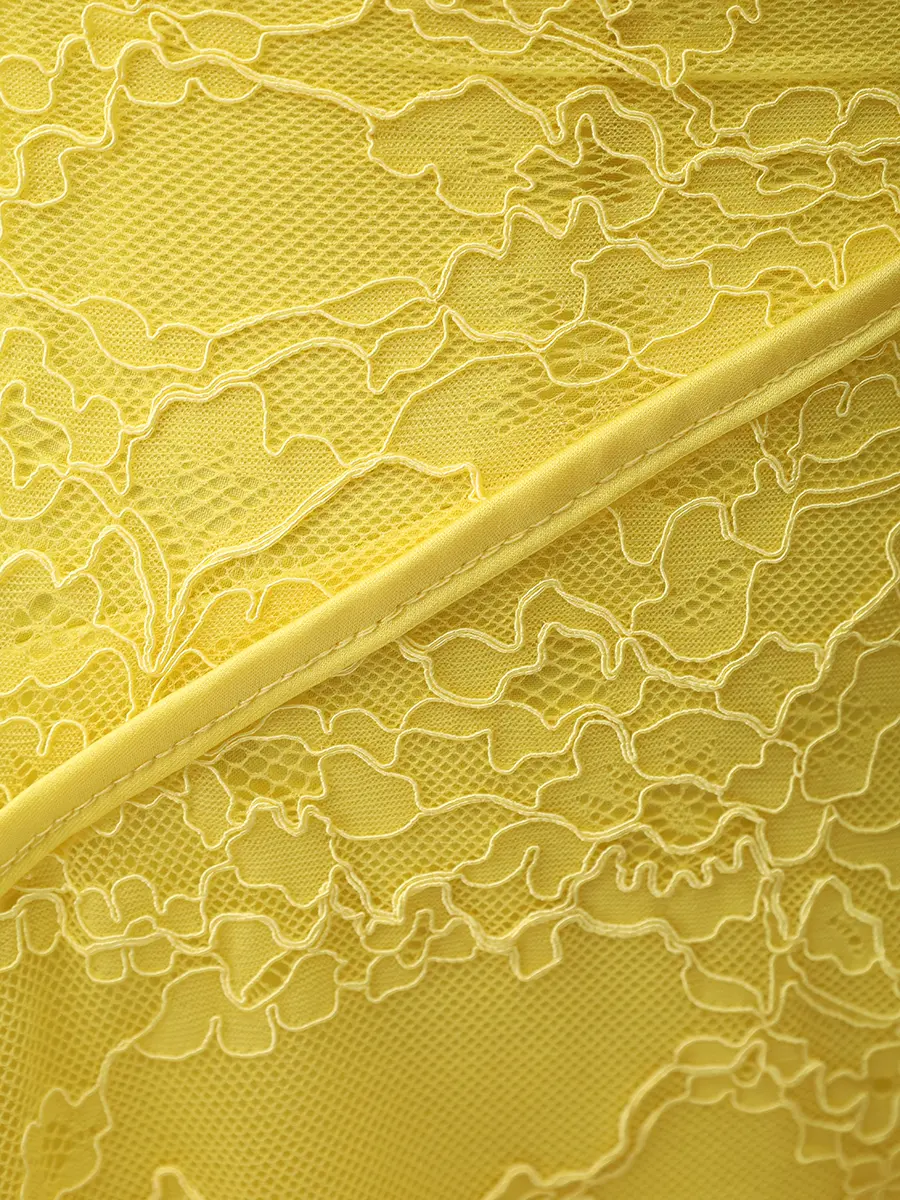 Платье кружевное DAVID KOMA RE26DK63D/YELLOW Желтый  Фото 6