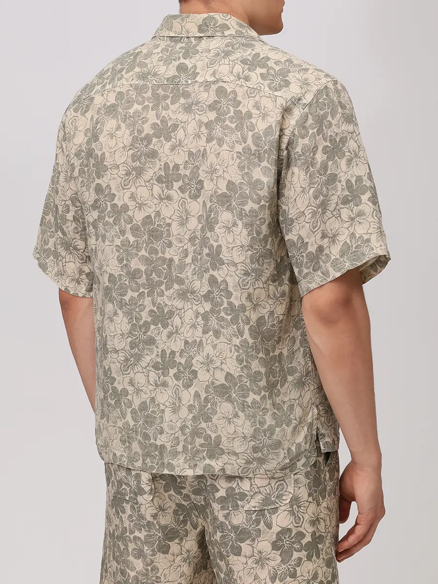 Костюм льняной 120% LINO 33ALIM19L3/33ALIM29R8-G448-000-000901 Бежевый  Фото 3