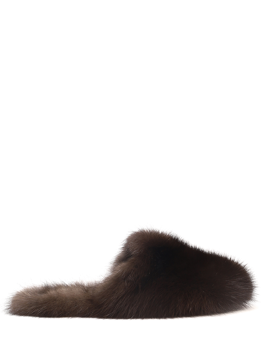 Мюли из меха соболя BLACK SABLE