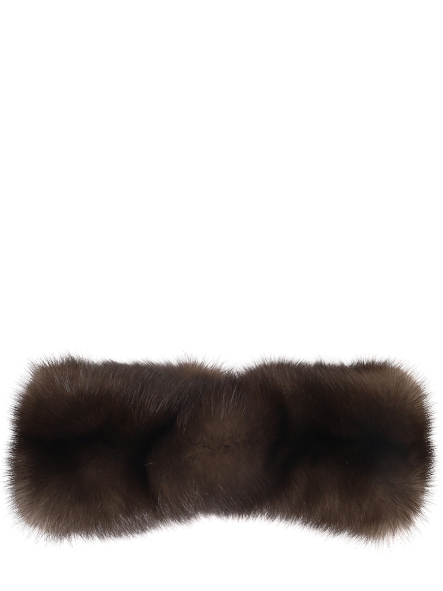 Повязка на голову из меха соболя BLACK SABLE