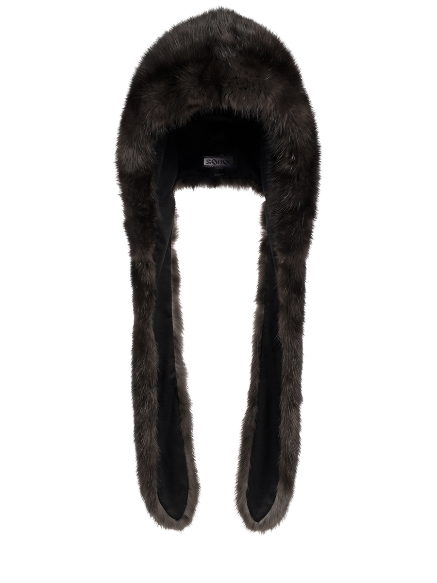 Капор из меха соболя BLACK SABLE