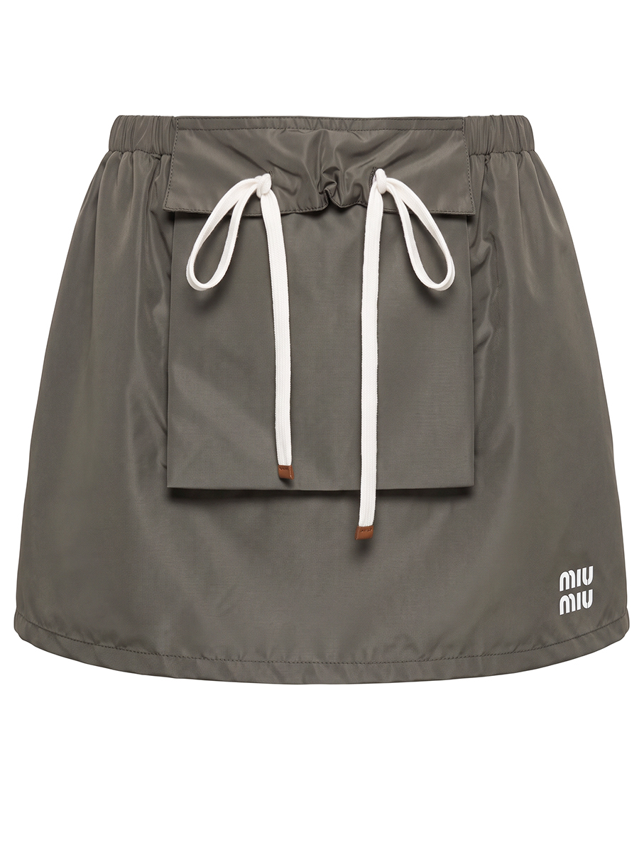 Юбка однотонная MIU MIU