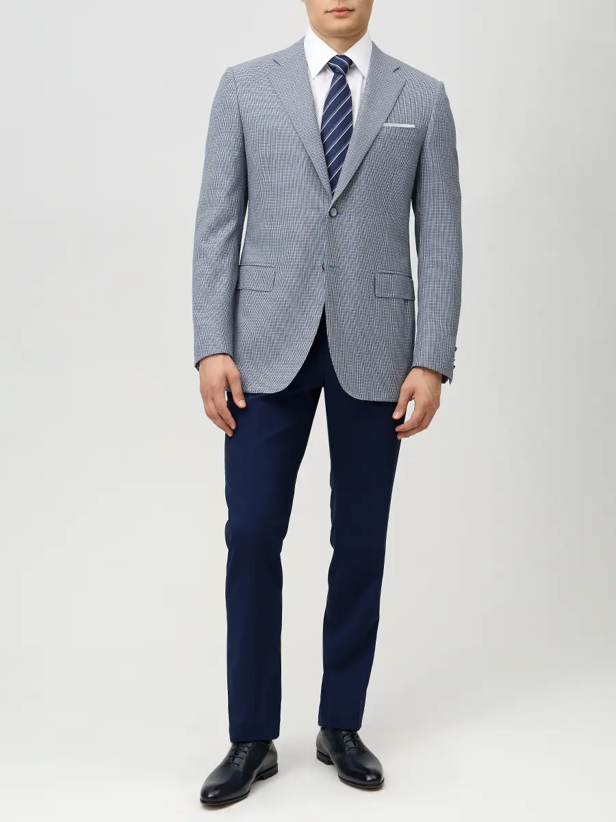 Пиджак шерстяной CANALI 18p-1019-12-cf01402-11220 Клетка  Фото 2