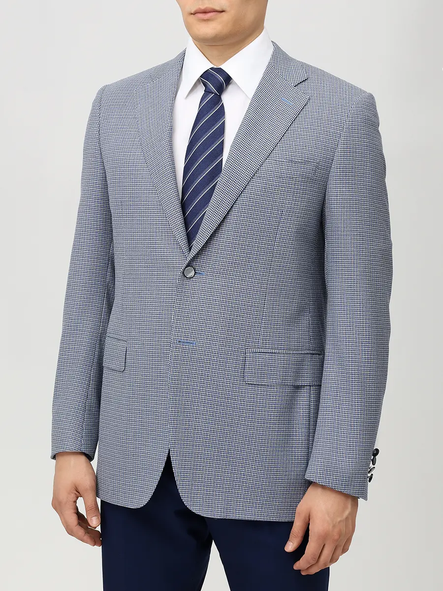 Пиджак шерстяной CANALI 18p-1019-12-cf01402-11220 Клетка  Фото 4