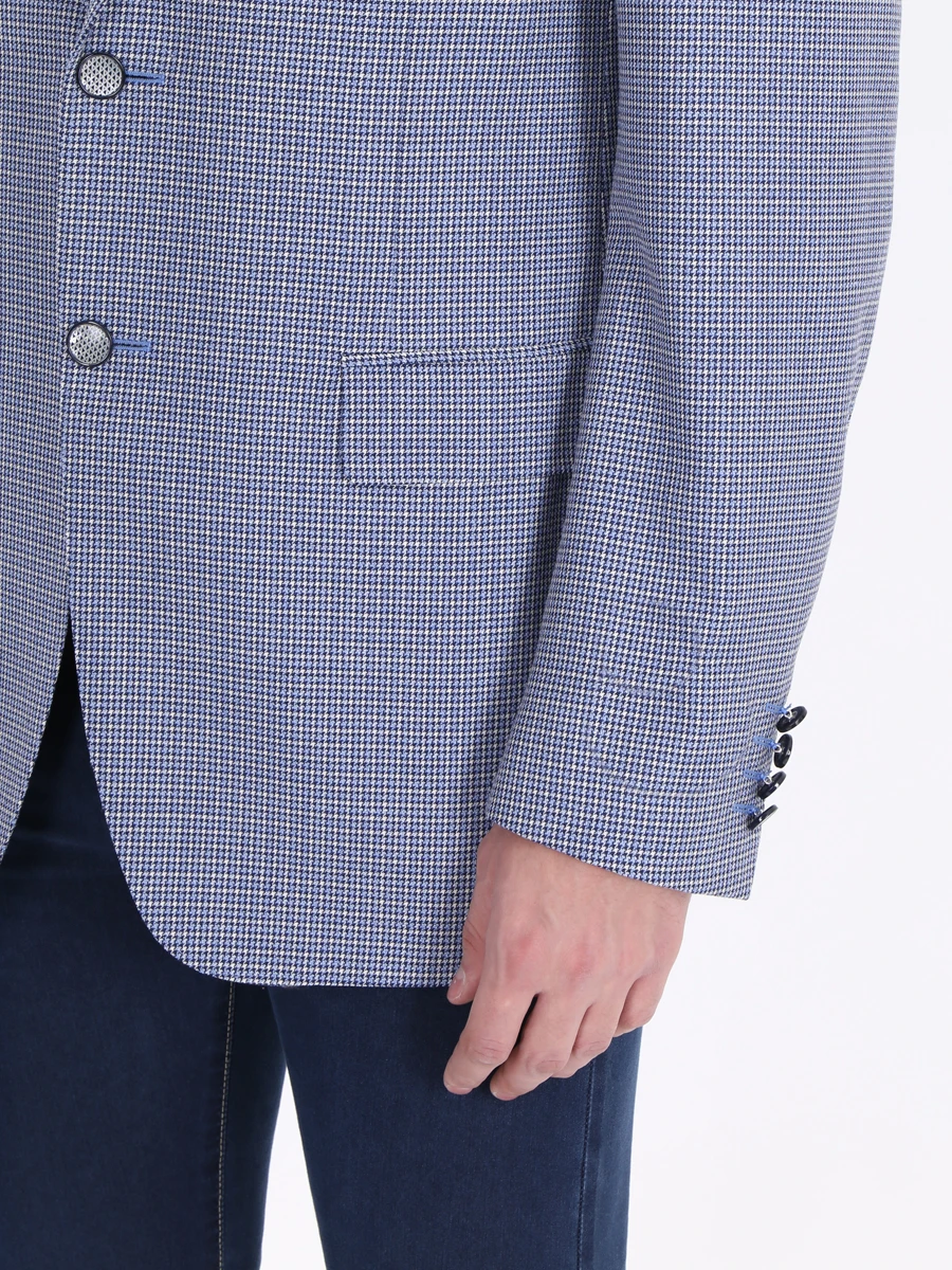 Клетчатый пиджак CANALI 18p-1019-12-cf01402-11220 Клетка  Фото 5