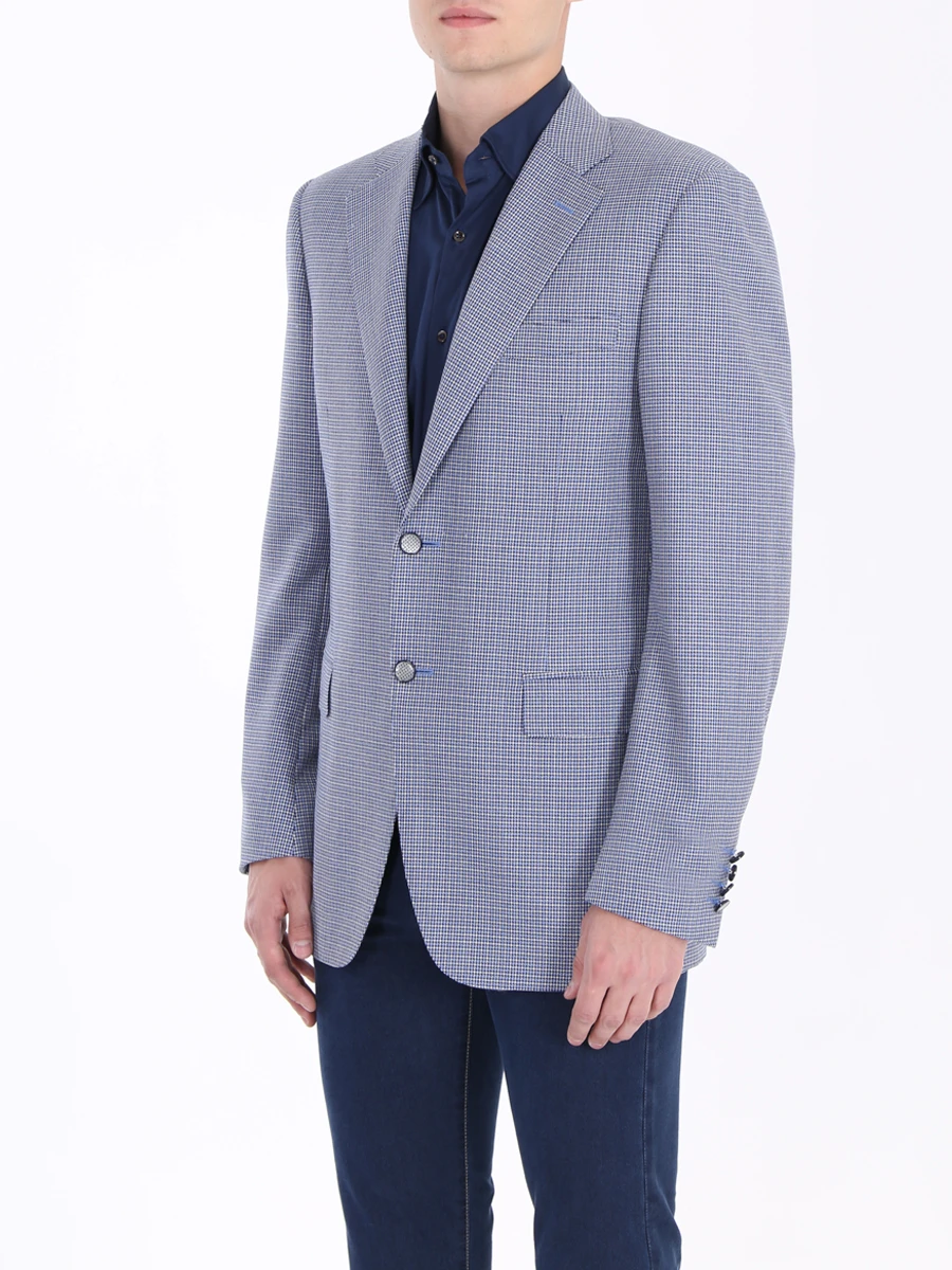 Клетчатый пиджак CANALI 18p-1019-12-cf01402-11220 Клетка  Фото 4