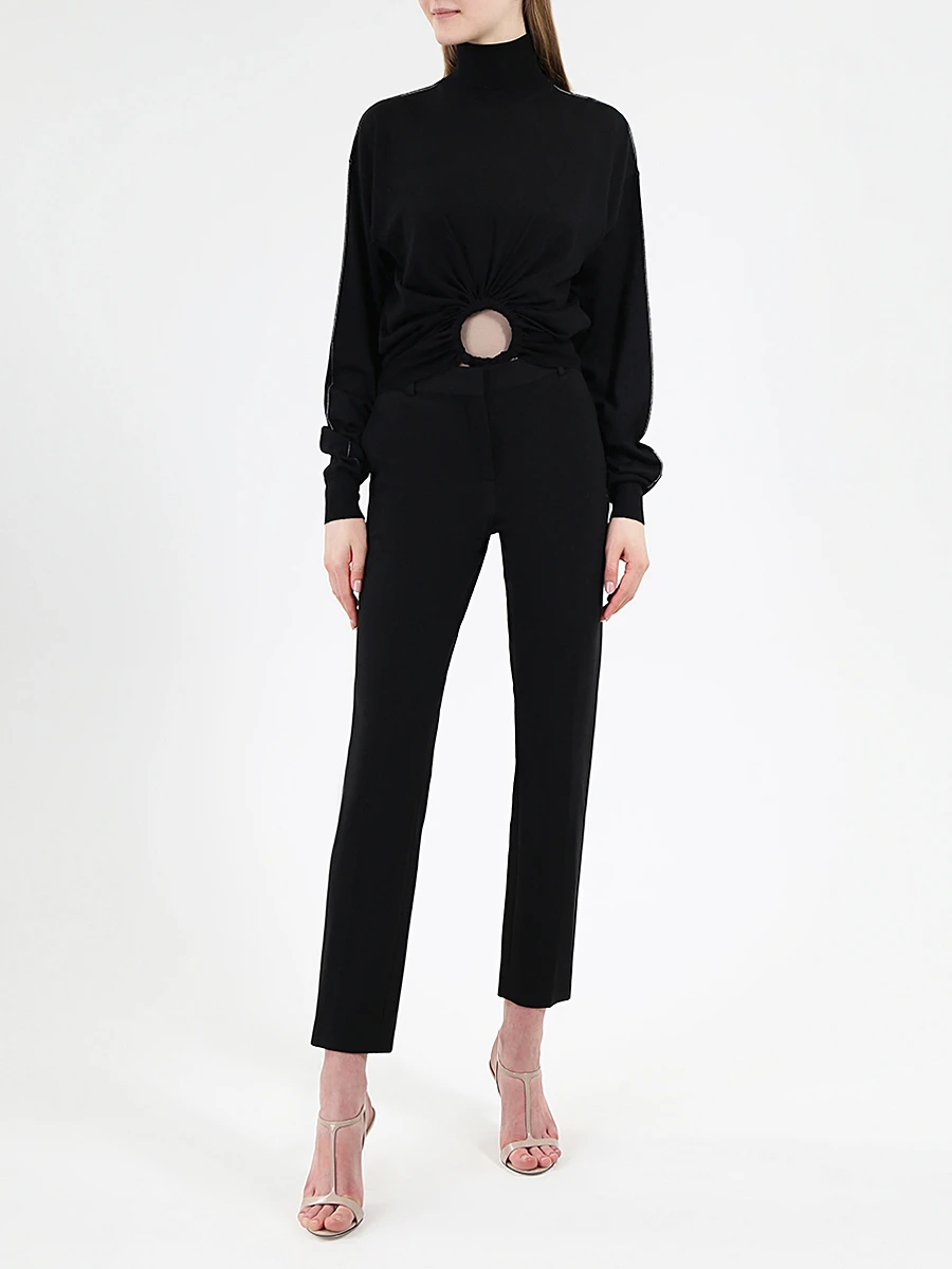 Водолазка укороченная с декором CELINE 23EF7342A Черный Черный  Фото 2