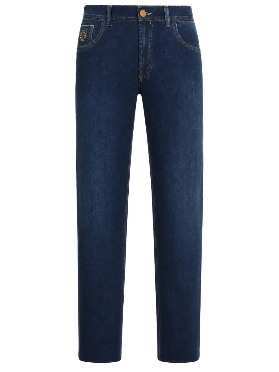 Джинсы Slim Fit хлопковые SCISSOR SCRIPTOR 57/164 Т.Синий/рыж Деним 