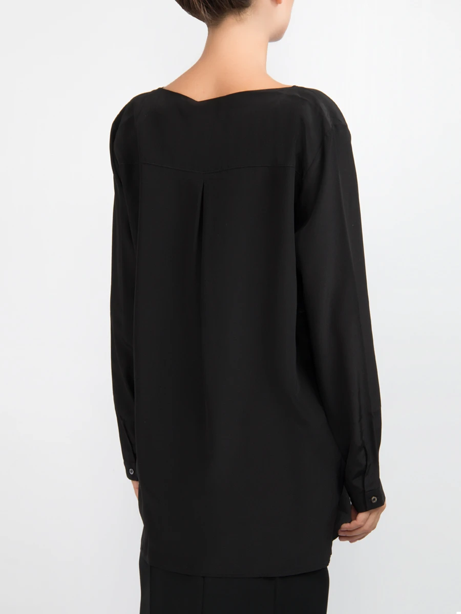 Шелковая блуза GRAN  SASSO 61238/52732 Черный, размер 44 61238/52732 Черный - фото 3