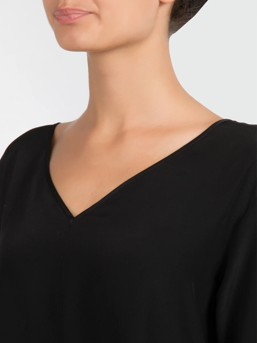 Шелковая блуза GRAN  SASSO 61238/52732 Черный, размер 44 61238/52732 Черный - фото 5