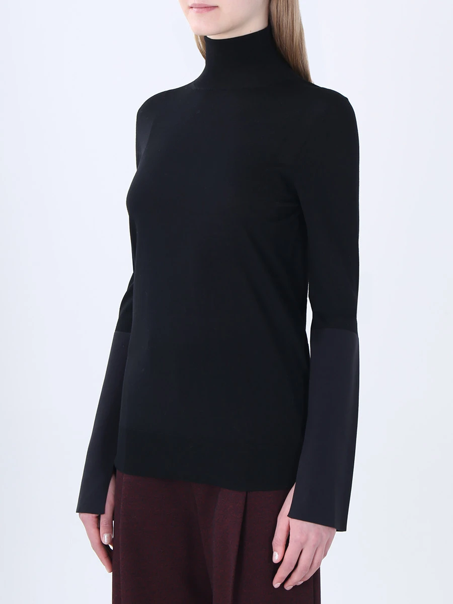 Шерстяная водолазка CELINE 635223BF8/black/noir Черный  Фото 4