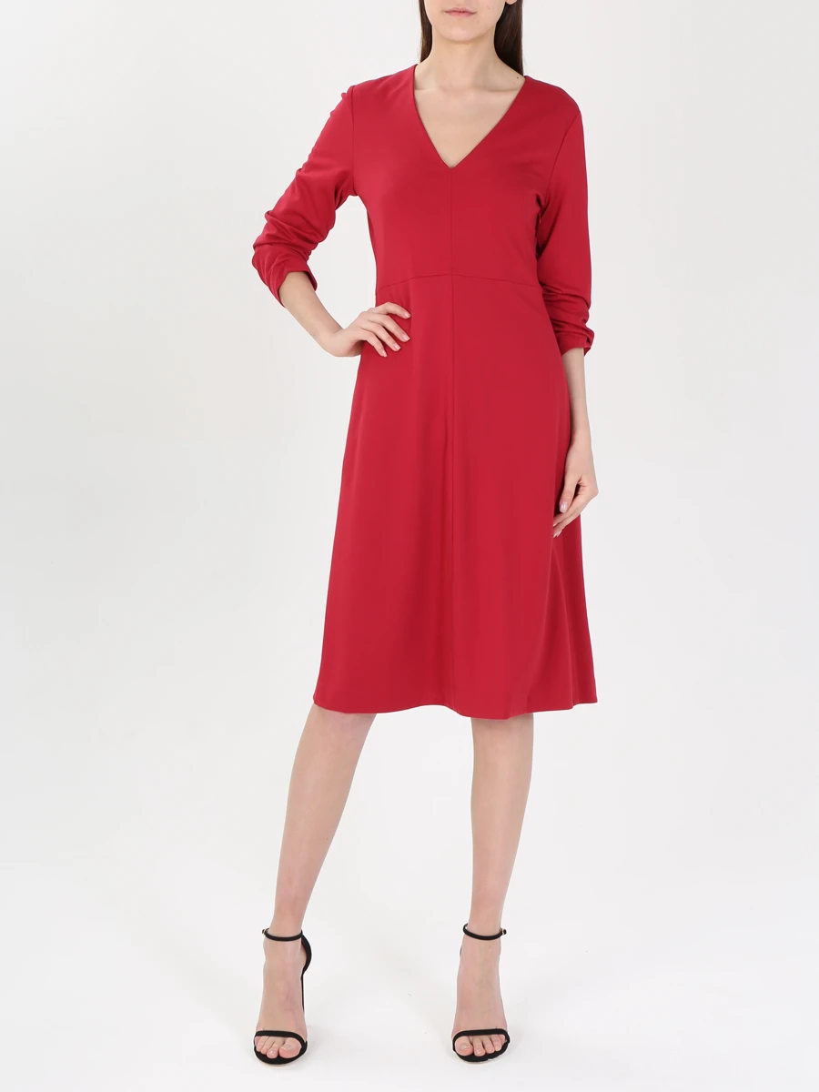 Платье трикотажное DOROTHEE SCHUMACHER 748104 Красный Красный  Фото 2