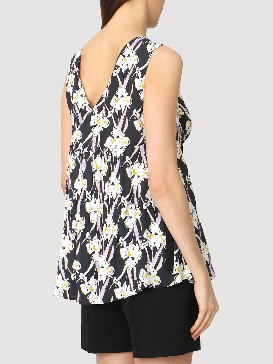 Шелковая блуза DOROTHEE SCHUMACHER 347003, размер 42, цвет принт - фото 3