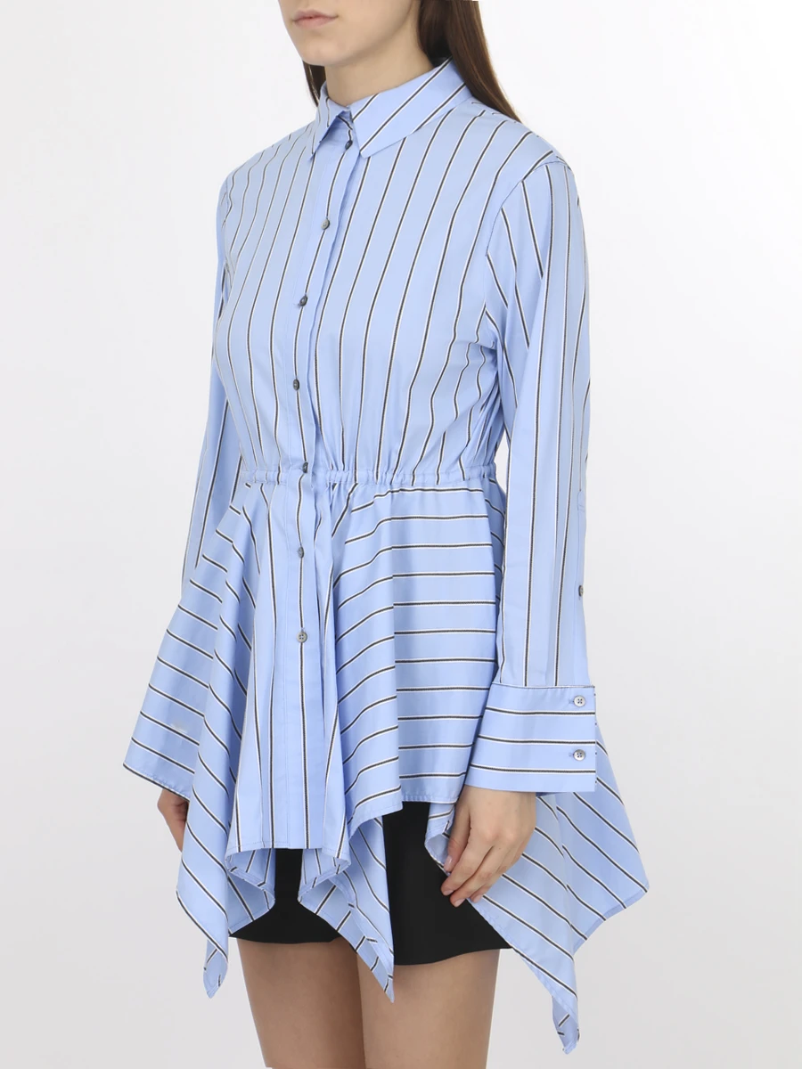 Хлопковая блуза DOROTHEE SCHUMACHER 347903, размер 44, цвет полоска - фото 3