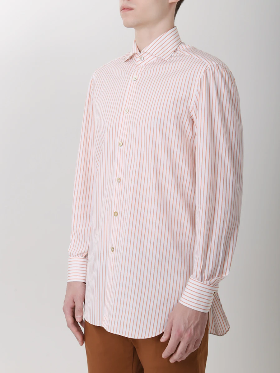 Рубашка хлопковая Regular Fit KITON 463809, размер 52, цвет белый - фото 2