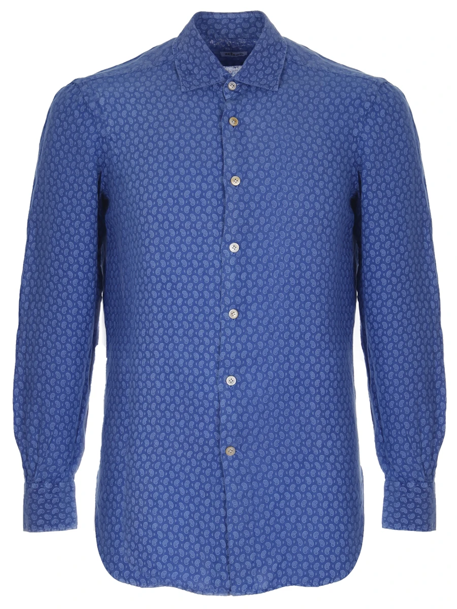 Рубашка льняная Regular Fit KITON 506808, размер 58, цвет принт - фото 1