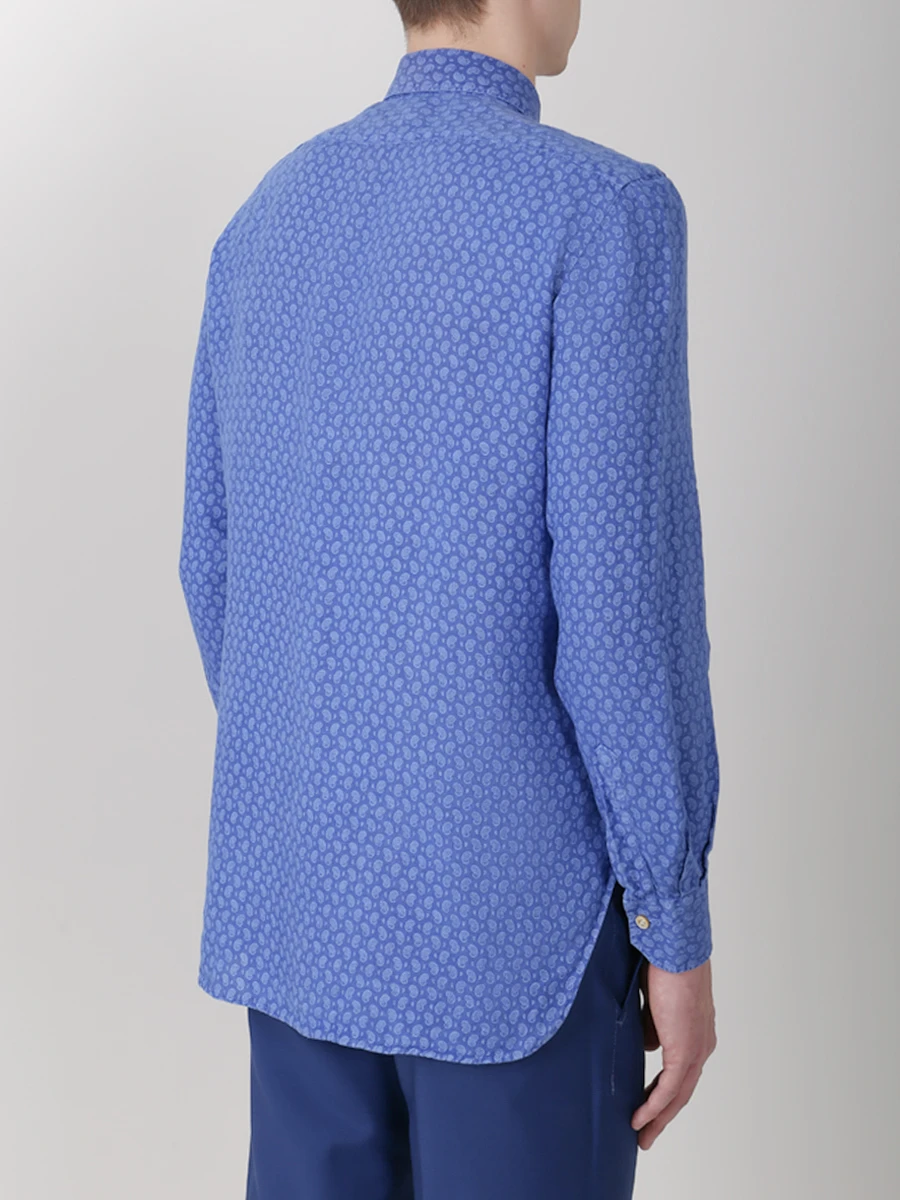 Рубашка льняная Regular Fit KITON 506808, размер 58, цвет принт - фото 3