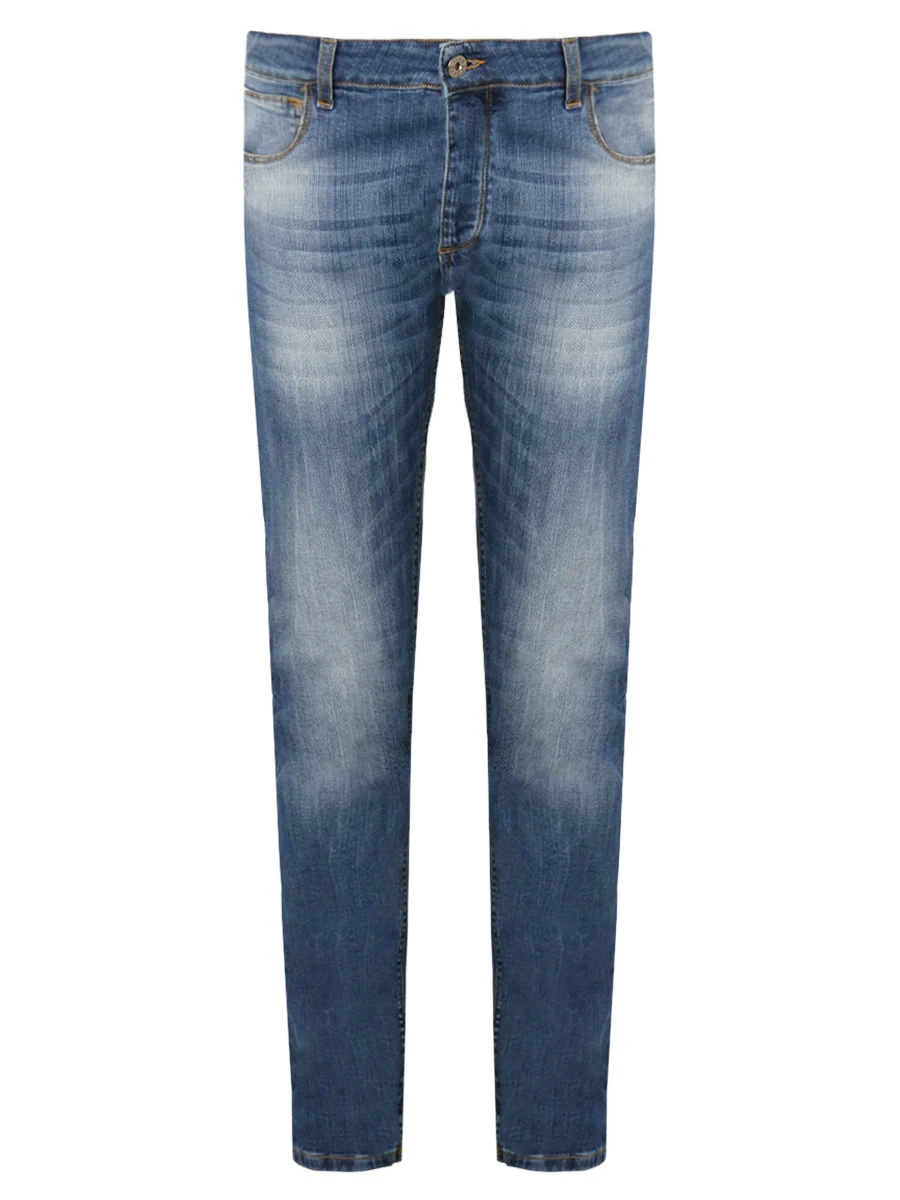 

Джинсы Slim Fit с принтом, Деним, art 06/перец