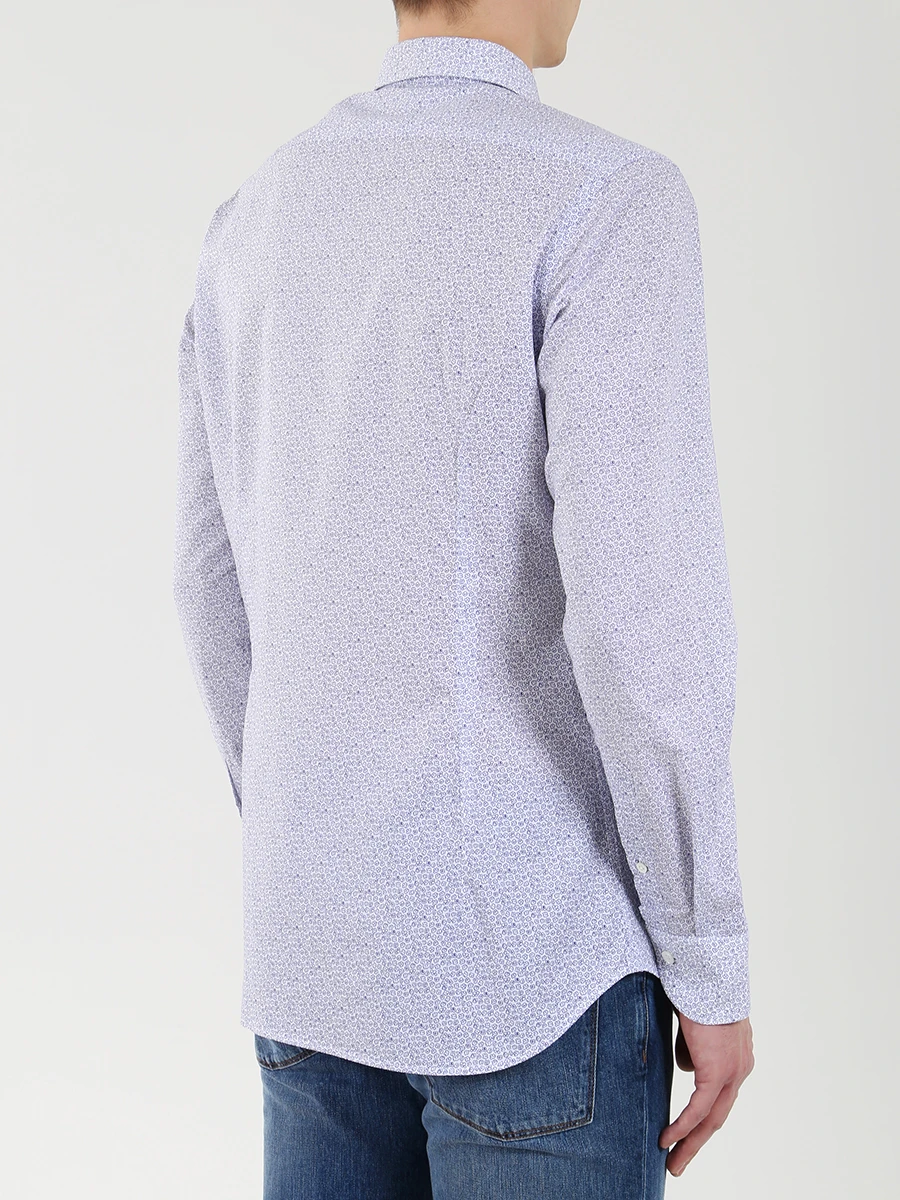 Рубашка хлопковая custom fit COLOMBO cm00281/st/a00672 6 Белый  Фото 3