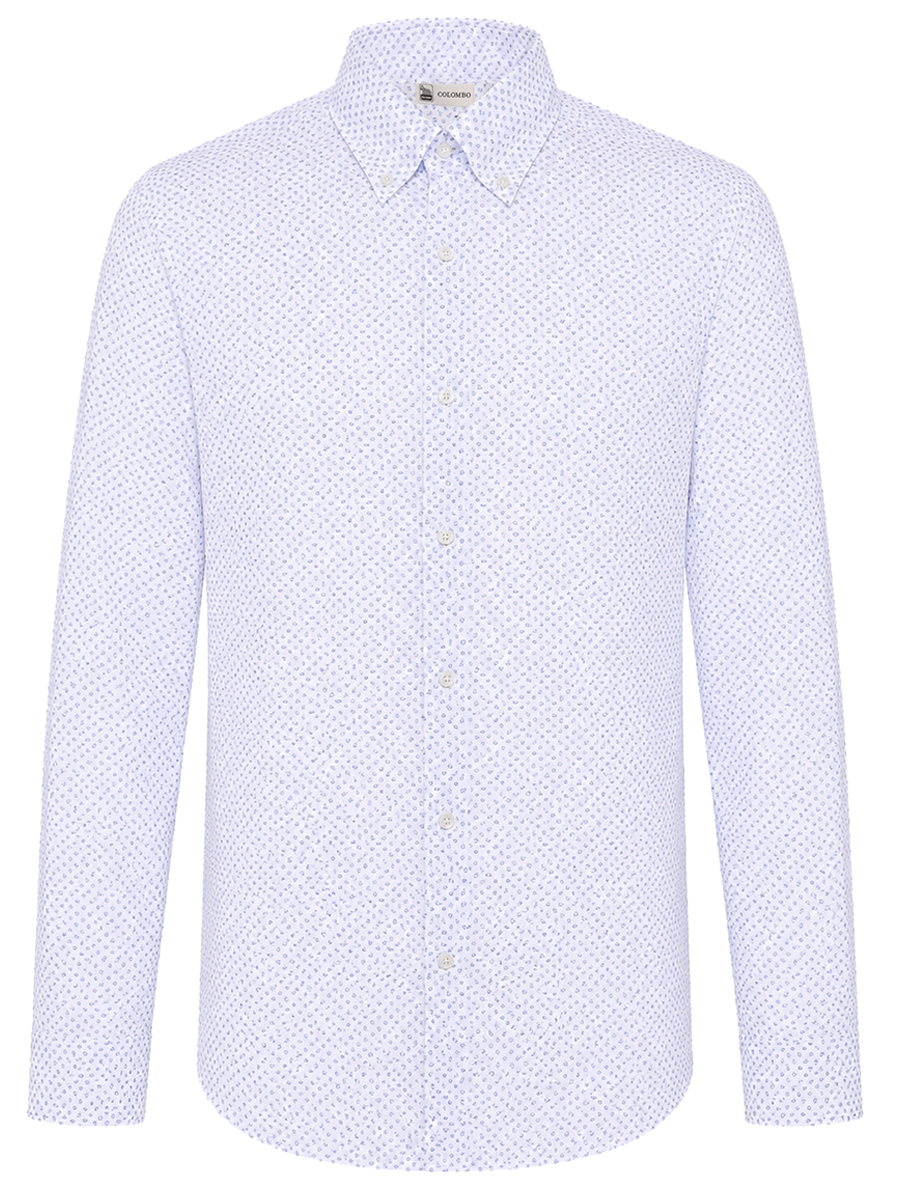 Рубашка Slim Fit хлопковая COLOMBO