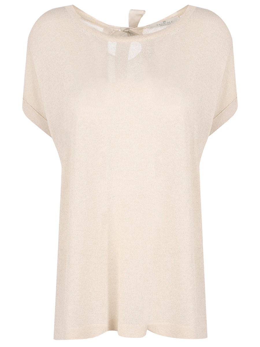 

Футболка трикотажная с люрексом, Бежевый, D24171 G/MC/200