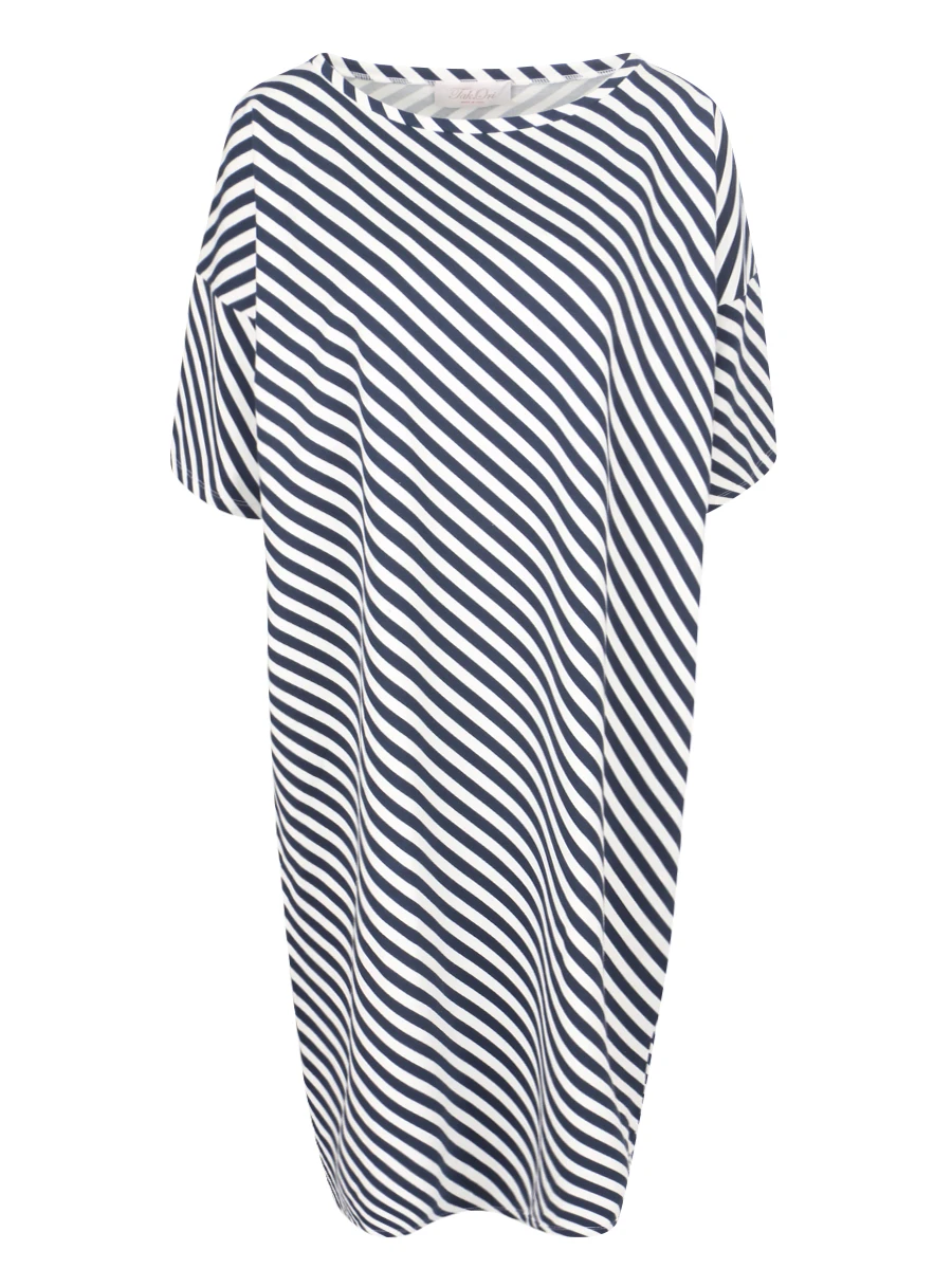 

Хлопковое платье, Мультиколор, DR024L100SS17 Белый Синий