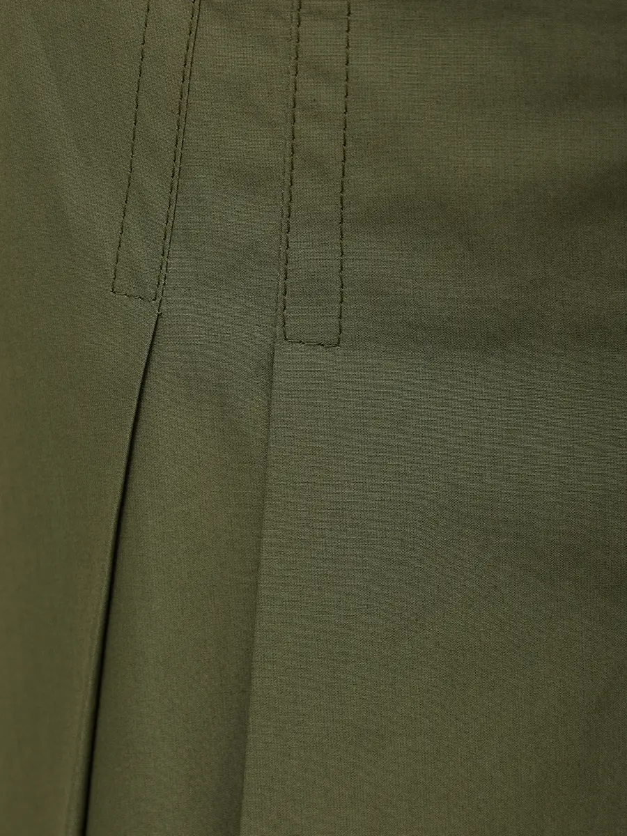 Юбка хлопковая LORO PIANA fai1052 5h77 Зеленый  Фото 6