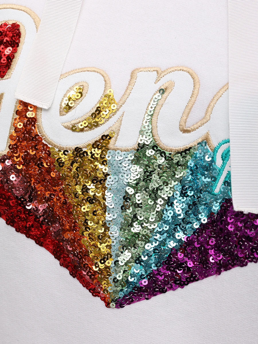 Худи хлопковое FENDI FS7101 A5HT F0ZNM Белый  Фото 6