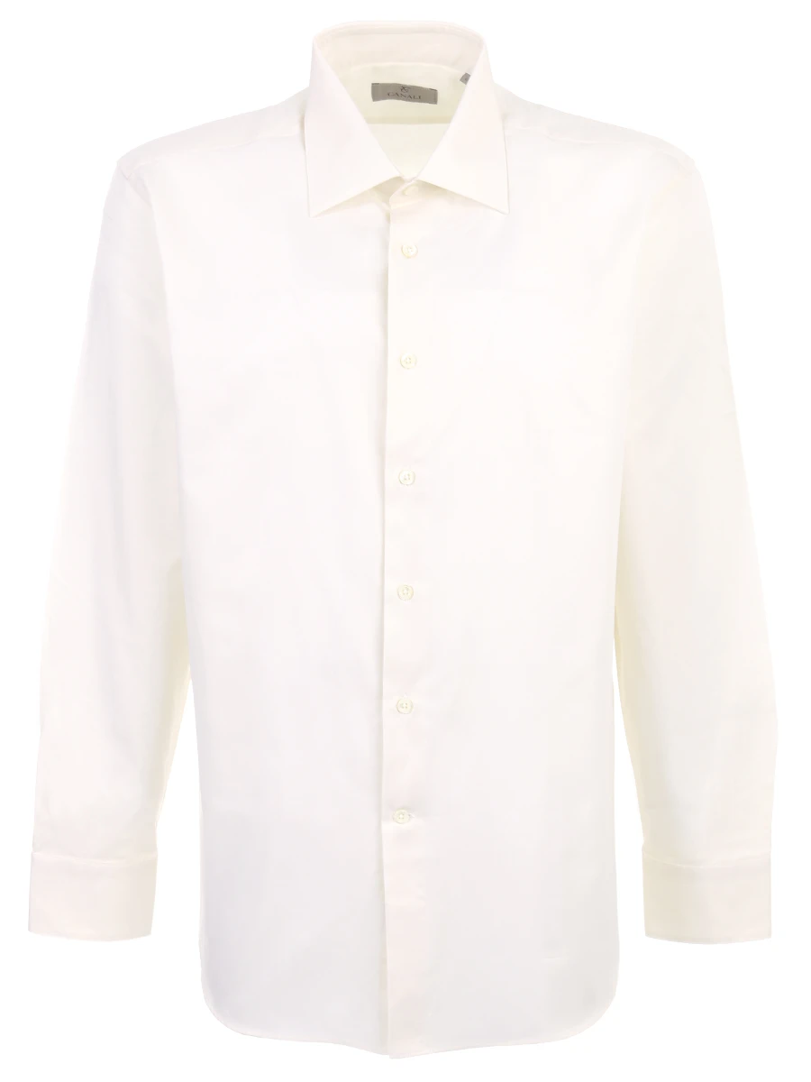 Рубашка хлопковая Modern Fit CANALI GA00098/700/705 MF, размер 52, цвет бежевый GA00098/700/705 MF - фото 1