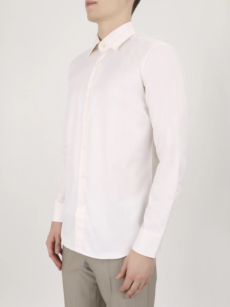 Рубашка хлопковая Modern Fit CANALI GA00098/700/705 MF, размер 52, цвет бежевый GA00098/700/705 MF - фото 4