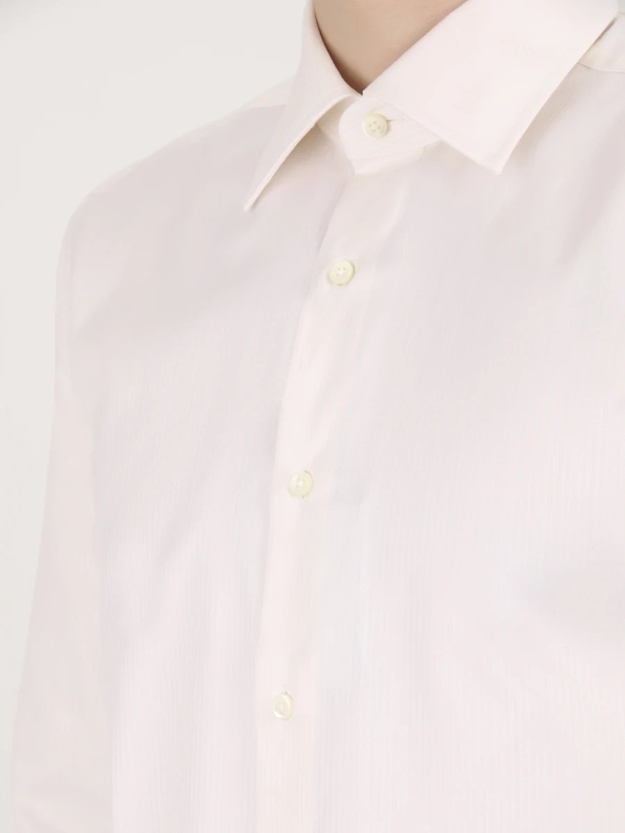 Рубашка хлопковая Modern Fit CANALI GA00098/700/705 MF, размер 52, цвет бежевый GA00098/700/705 MF - фото 5