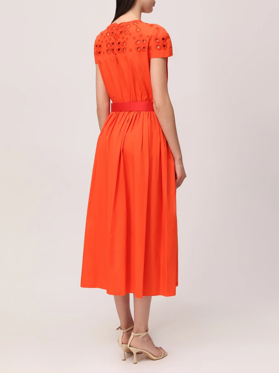 Платье хлопковое FENDI FD9910 A0MY F14PO Оранжевый  Фото 3