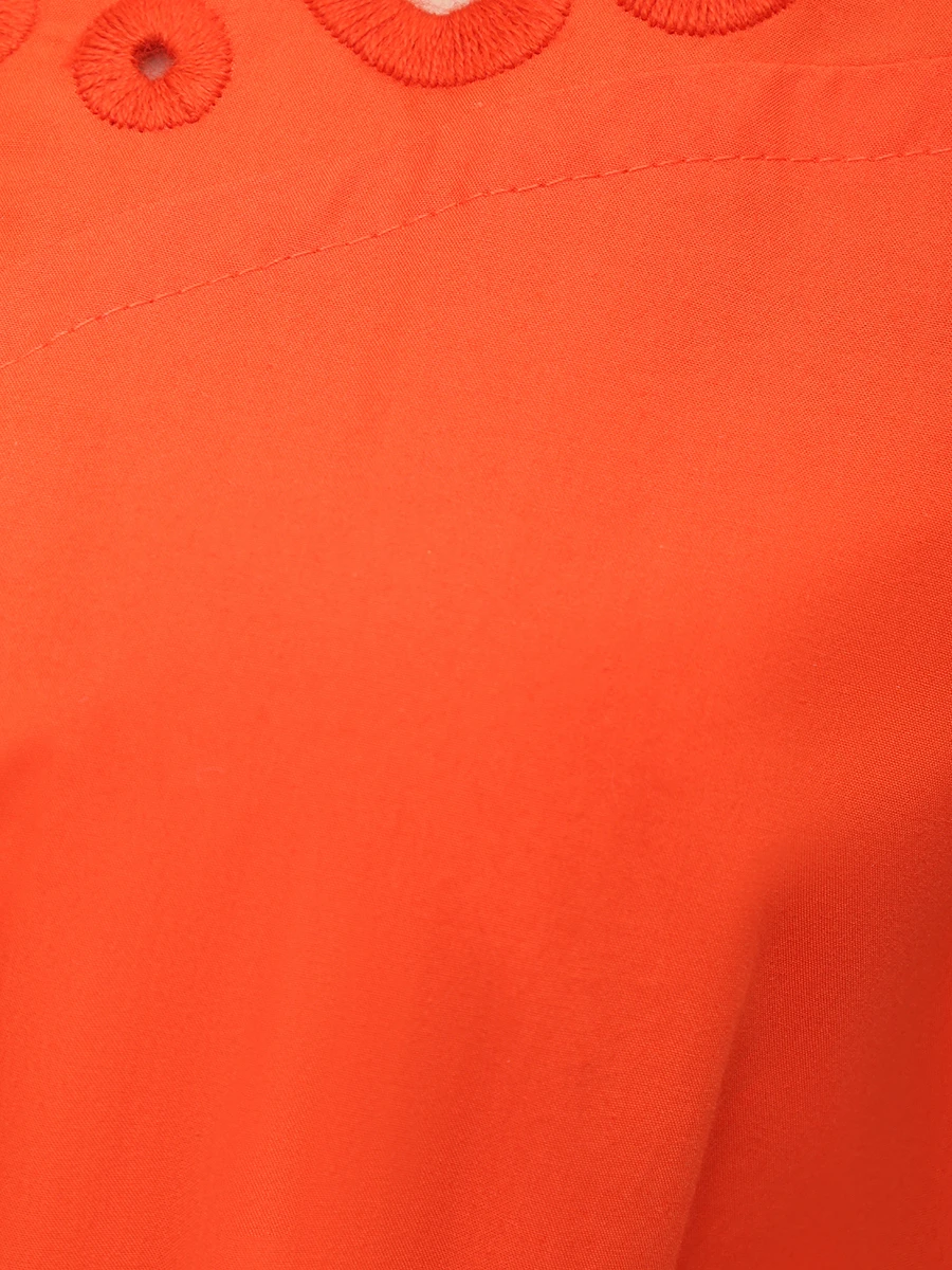 Платье хлопковое FENDI FD9910 A0MY F14PO Оранжевый  Фото 6