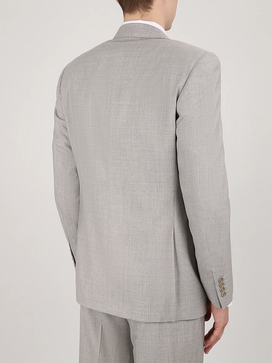 Классический костюм из шерсти CANALI L11320.30066.23-св.сер, размер 50, цвет серый - фото 3