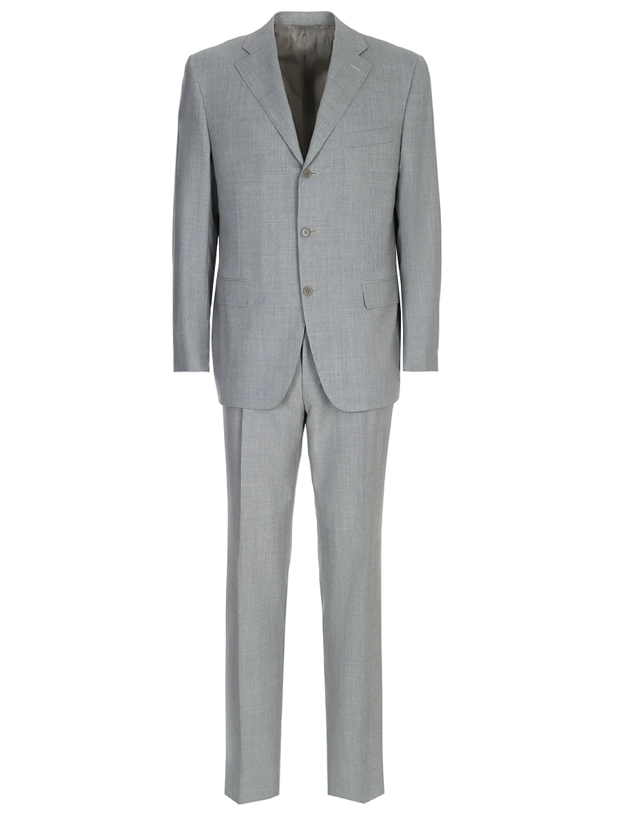 Классический костюм из шерсти CANALI L11320.11.30066-св.сер, размер 52, цвет серый - фото 1