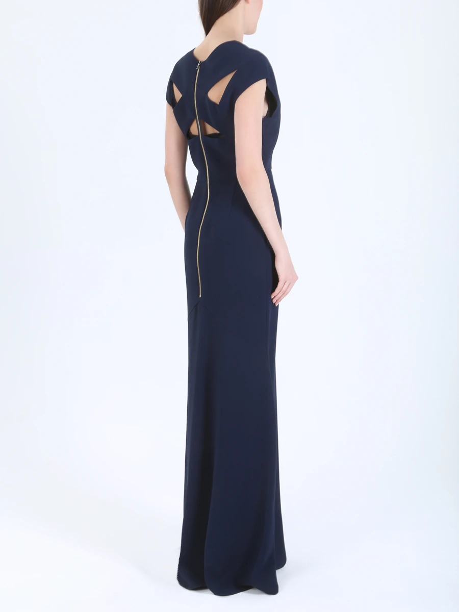 Платье в пол по фигуре ROLAND MOURET PS16/1843/2241/син Синий  Фото 3
