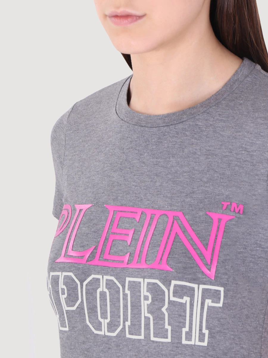 Футболка хлопковая с принтом PLEIN SPORT S19C WTK1197 Принт  Фото 5