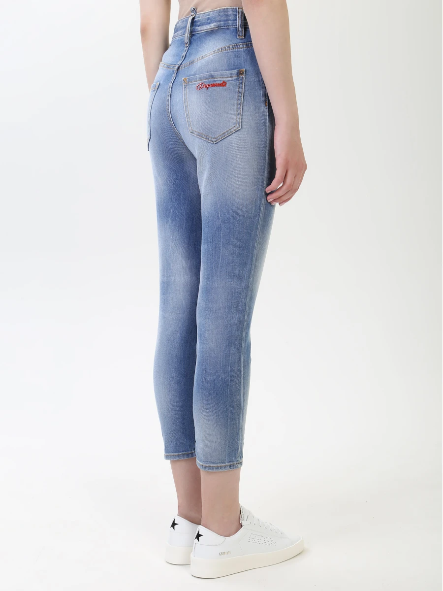 Хлопковые джинсы DSQUARED2 s75bl0115 s30595 470 Деним  Фото 3