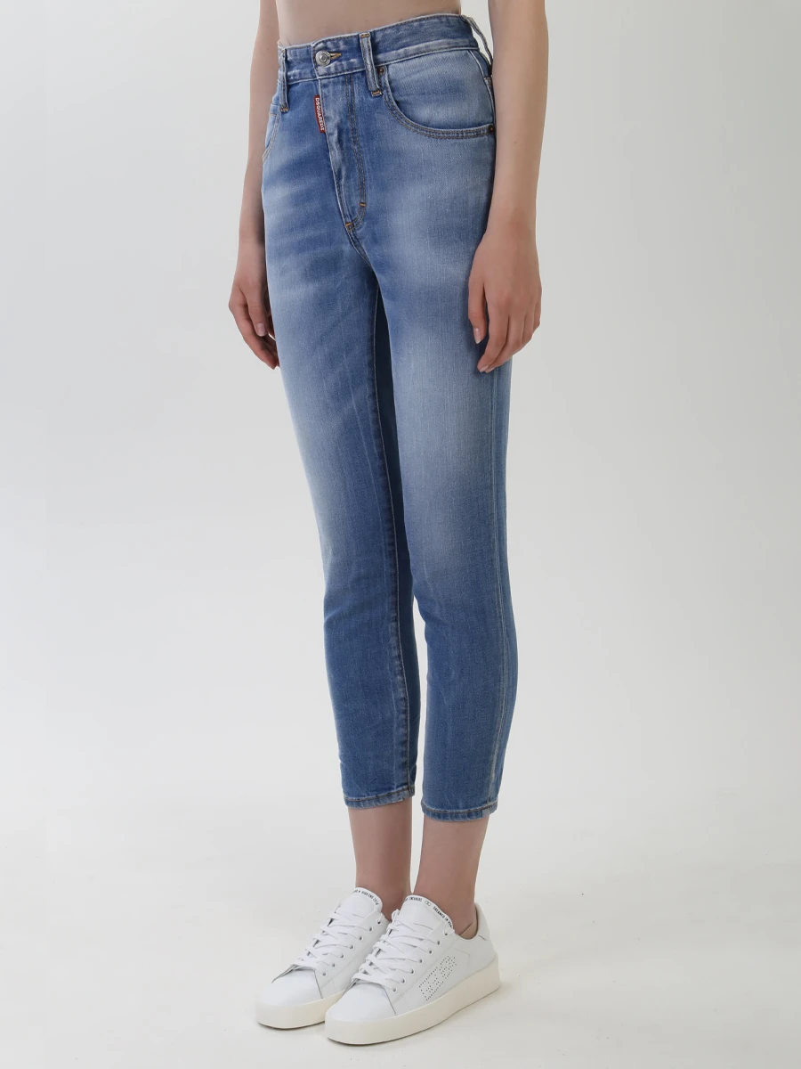 Хлопковые джинсы DSQUARED2 s75bl0115 s30595 470 Деним  Фото 4