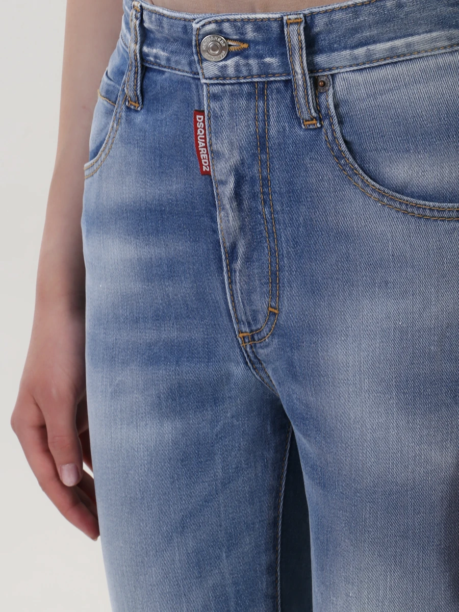 Хлопковые джинсы DSQUARED2 s75bl0115 s30595 470 Деним  Фото 5