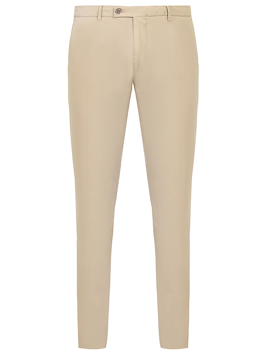 

Брюки хлопковые зауженные, Бежевый, sc/1 mx011x cielo