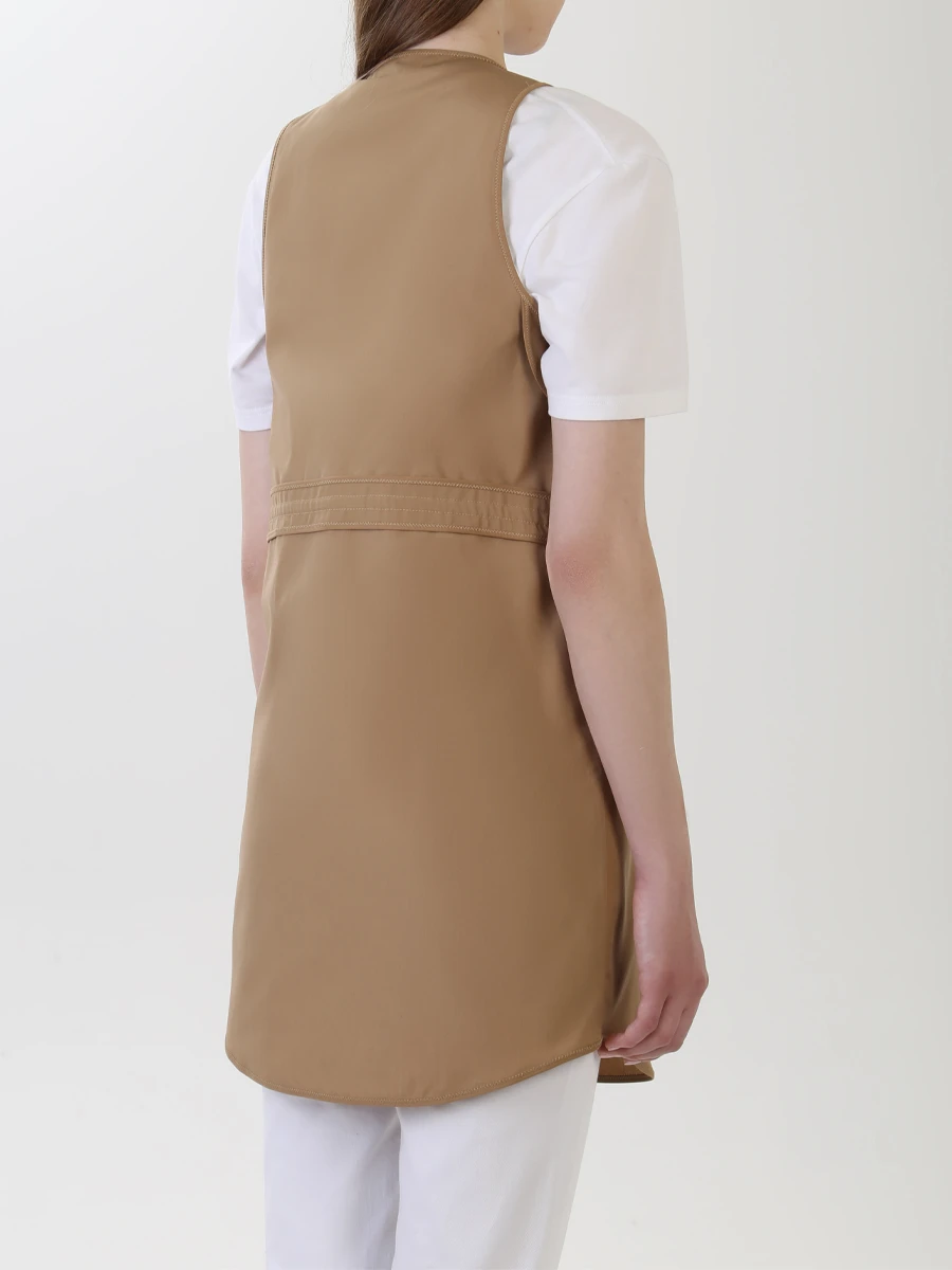 Хлопковое платье DSQUARED2 s72cu0930, размер 40, цвет бежевый - фото 3