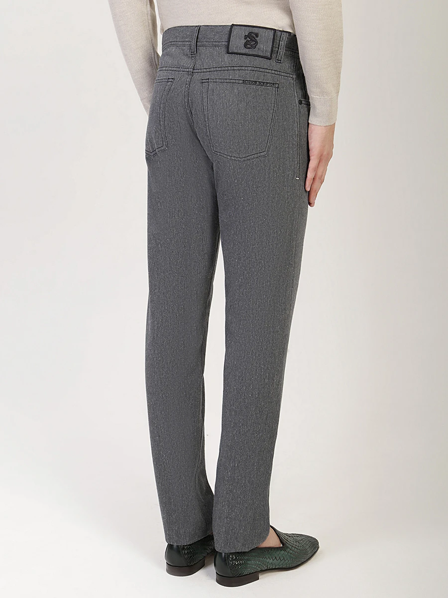 Джинсы прямого кроя хлопковые SCISSOR SCRIPTOR CONSTANTINO ST T73 W2 Серый  Фото 3